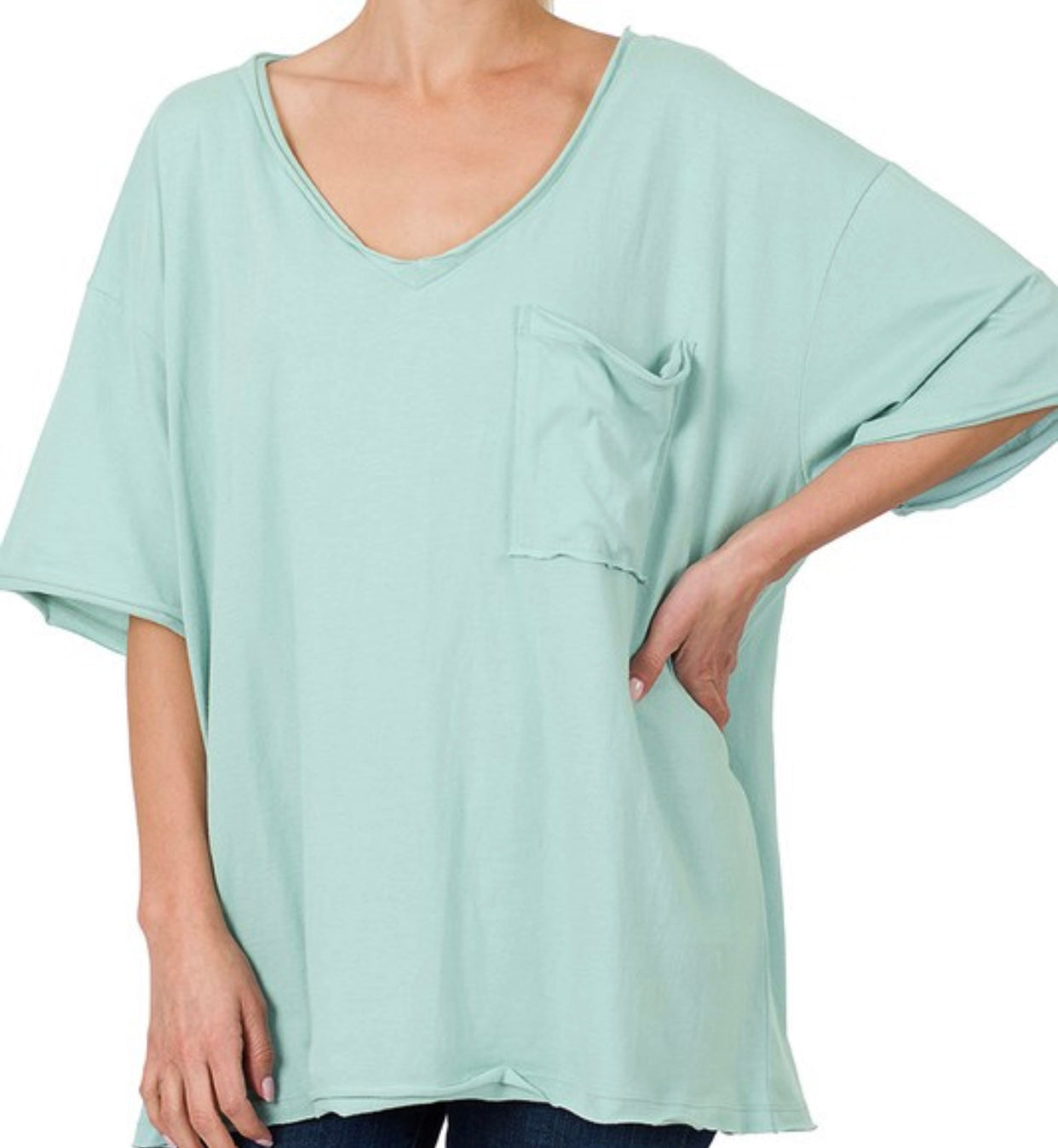 OVERSIZED POCKET TEE